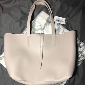Beige Grey Basic Tote